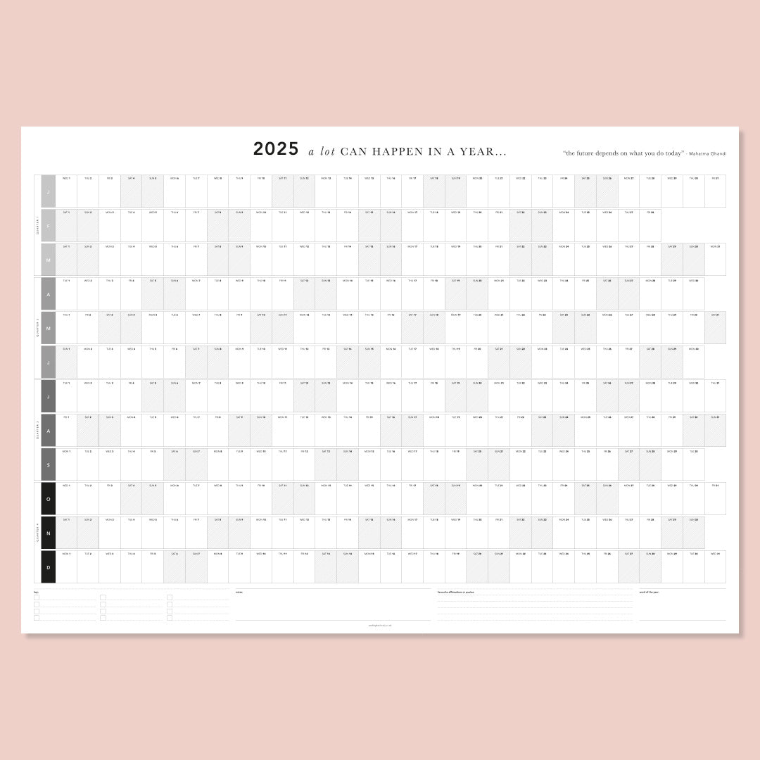 2025 Wall Planner - A lot can happen in a year...